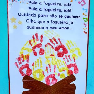 Cartaz Colaborativo Pula fogueira