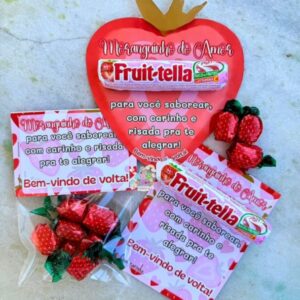 LEMBRANCINHA VOLTA ÀS AULAS MORANGUINHO DO AMOR 🍓🍓🍓🍓