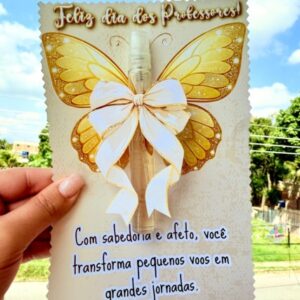 ✨ Lembrancinha Dia dos Professores – Borboleta 🦋