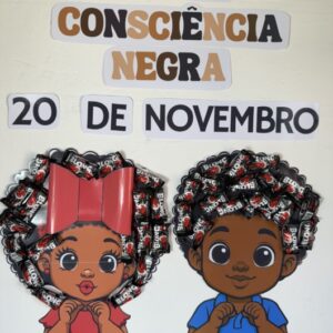 Kit Painel Dia da Consciência Negra + Lembrancinha + Palitoche