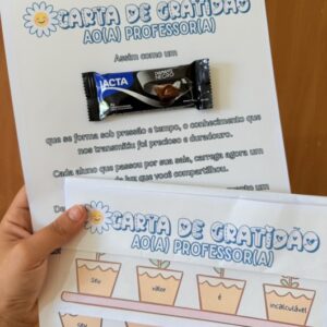 ✨ CARTA DE GRATIDÃO ao Professor(a) ✨ 🌻