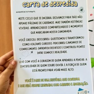✨ CARTA DE DESPEDIDA – Versão Fundamental II ✨