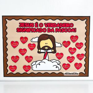 Painel colaborativo eu amo Jesus