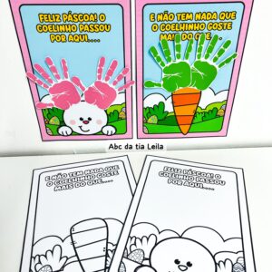 Atividades Interativas de Páscoa Mãozinhas*🐰