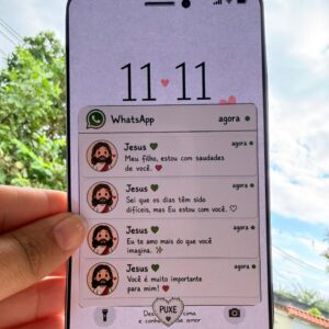 Lembrancinha evangelismo mensagem de Jesus 📱❤️🙏