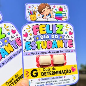 *LEMBRANCINHA REMÉDIO* Dia do estudante ✏️