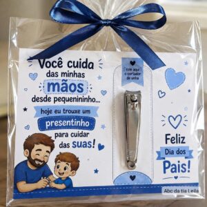 💙 Cartão para Cortador de Unha – Dia dos Pais